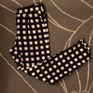 Top Shop black & beige trousers